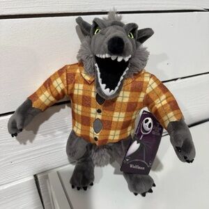 Disney Parks Nightmare Before Christmas Wolfman Stuffed Plush NEW w/tag 12” Tall